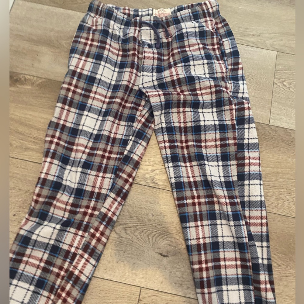 Men’s medium blue and red pajama pants